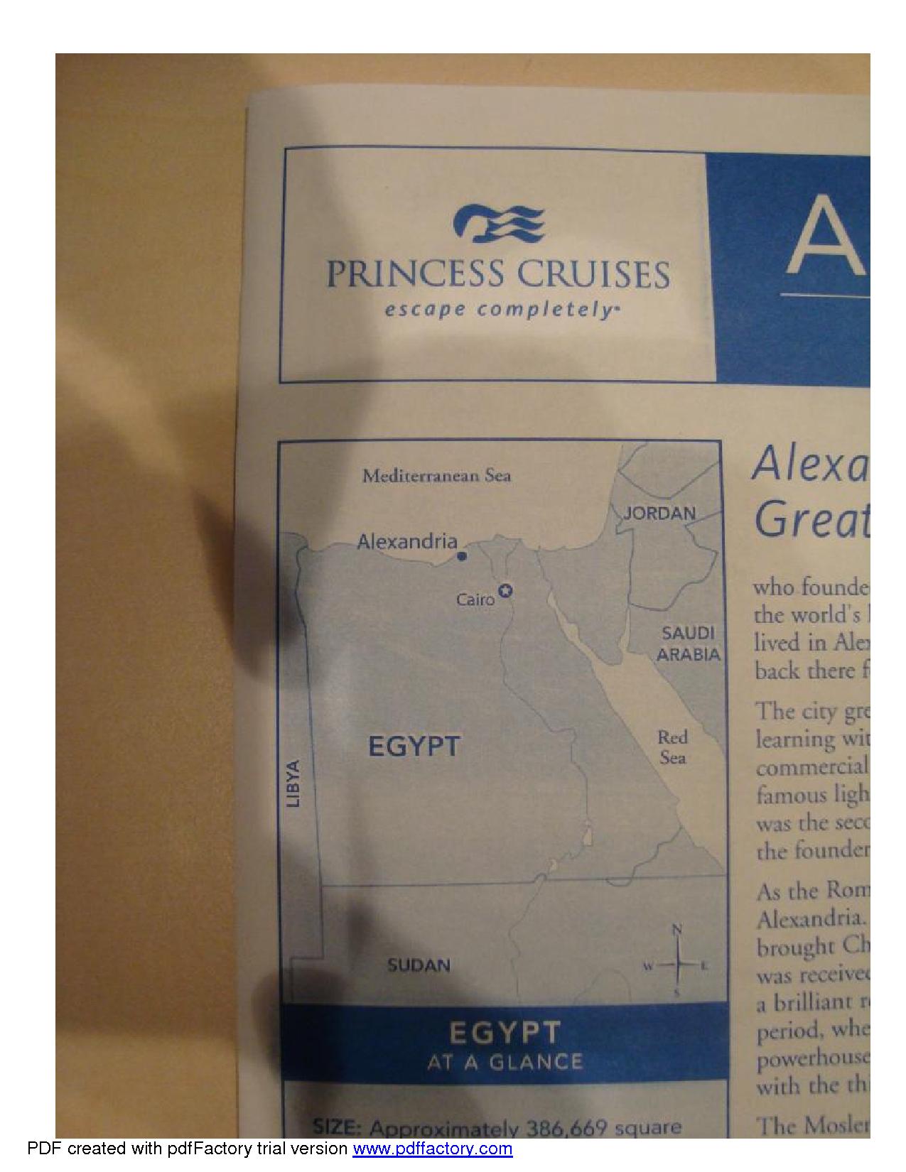 Click here for the latest developments in the protest against Princess Cruise Lines' omission of Israel from its map